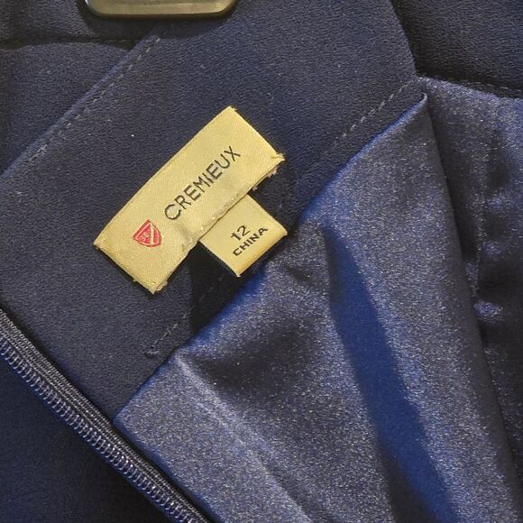 Daniel Cremieux Elegant Navy Blue Women's Skirt Sz 12 - Picture 3 of 3